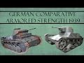 German Comparative Armored Strength 1939