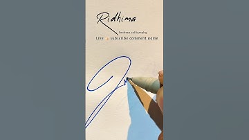 Best signature style for Ridhima name/stylish signature #signature #ridhima #namesignature #shorts
