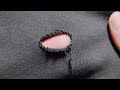 Teach yourself the perfect way to fix a hole on your pants in a very simple way