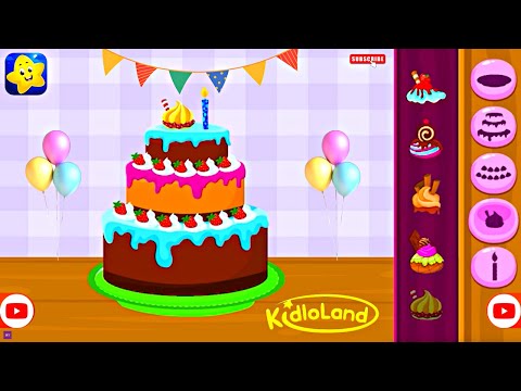 Birthday Surprise | KidloLand Kids & Toddler Games | Decorate Cake ...