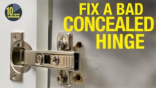 How to fix bad Euro-style hinges [video 410]