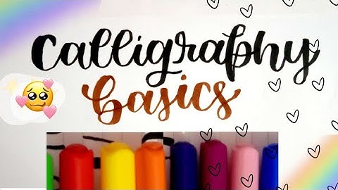 Basics of calligraphy part - 1 | introduction and guide to basic strokes | learn calligraphy
