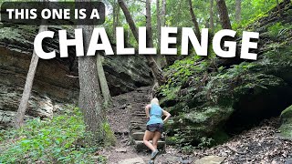 WHY is Cantwell Cliffs considered to be the most difficult trail in Hocking Hills.