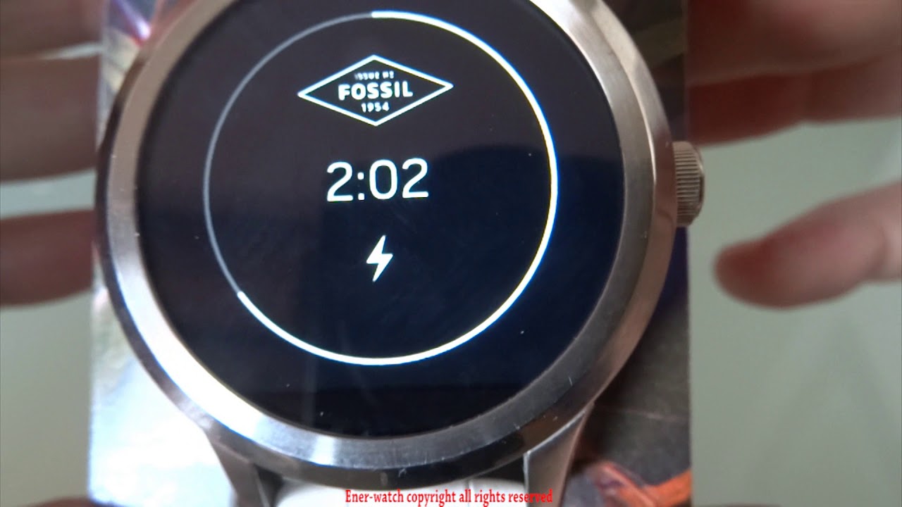 fossil smartwatch green light