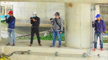 QUAY CẢNH ANH EM youtuber QUAY TÀU GHE SÀ LAN VƯỢT CỐNG KINH CỤT KIÊN GIANG