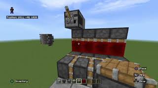 Minecraft Bedrock horizontal piston conveyor tutorial!!