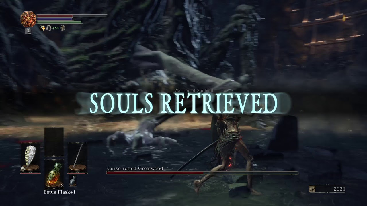DARK SOULS™ III Curse-rotted Greatwood cheese cooperation boss fight