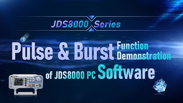 JDS8000 series signal generator host computer software pulse and burst function display English