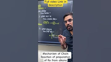 1min :- Mechanism of Preparation of haloalkane from Alkanes | ashish singh lectures