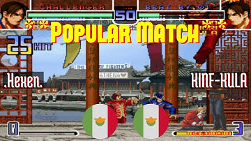 @kf2k2pls: .Hexen. (MX) vs KINF-KULA (MX) [King of Fighters 2002 Plus kf2k2 Fightcade] Jul 10
