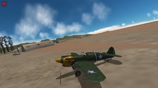 P-40 Kittyhawk Formation Defending Pearl Harbor in Gunship Sequel