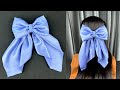 DIY Satin Fabric Bow Hair Clip.✅✅ How to make Bow Hair Clip Tutorial. Hair Accessories.