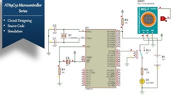 MQ7 gas sensor Interfacing with 89C52 | Simulation | Carbon Monoxide (CO) gas Detector