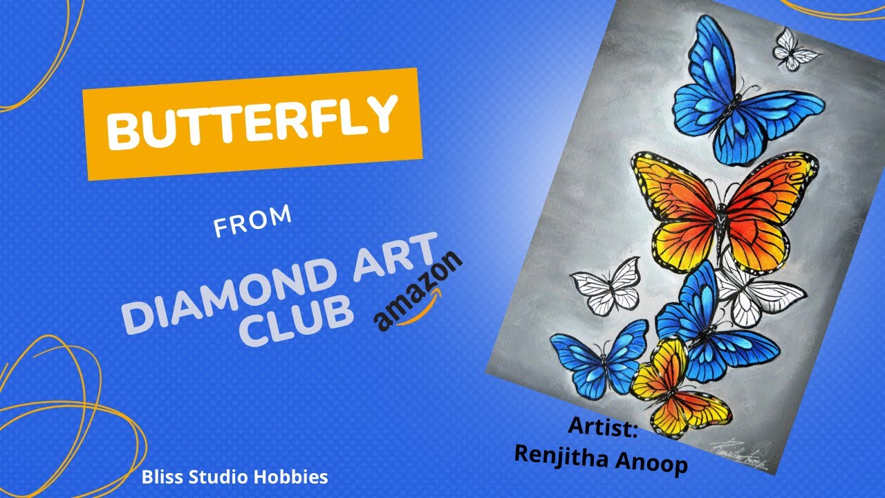 Unboxing Art Dot Butterfly Diamond Painting Kit 