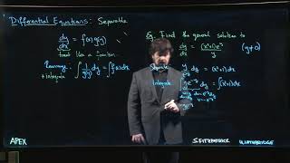 Differential Equations: Separable - 04. Example - Implicit solution