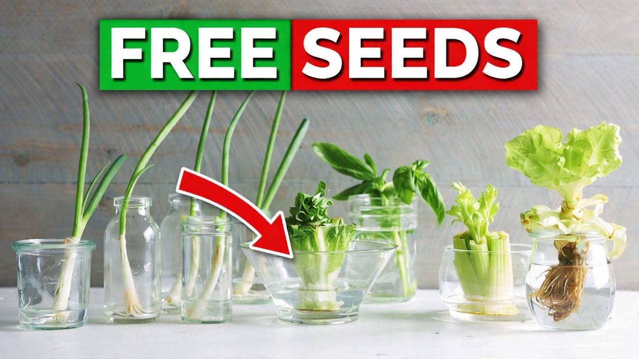 12 Kitchen Scraps You Should NEVER Throw Away (They Regrow Into FREE Food!)