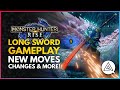 Monster Hunter Rise | New LONG SWORD Weapon Gameplay - New Moves, Changes & Silkbind Attacks