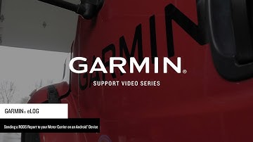 Support: Sending a RODS Report to Your Motor Carrier with the Garmin eLog™ App on an Android™ Device