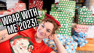 WRAP PRESENTS WITH ME! COZY SPEED CHRISTMAS GIFT WRAPPING 2023!