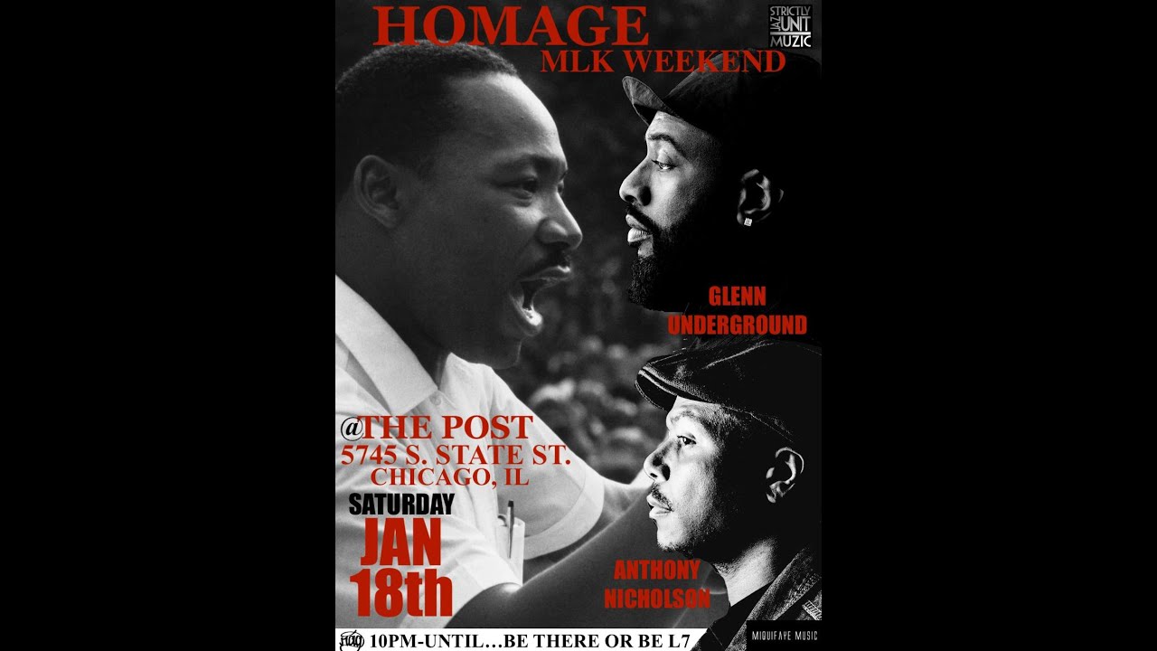 Glenn Underground & Anthony Nicholson    Presents   Homage MLK Weekender Jan 18, 2020