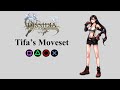 Tifa's Moveset | Bravery Attacks, HP Attacks & EX Burst【Dissidia 012 Final Fantasy】