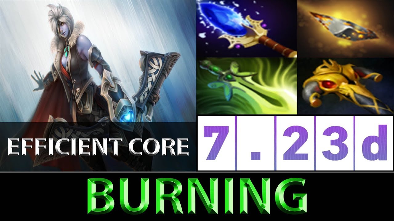 BurNIng [Drow Ranger] Legendary Efficient Core Dota 2 7.23d - YouTube
