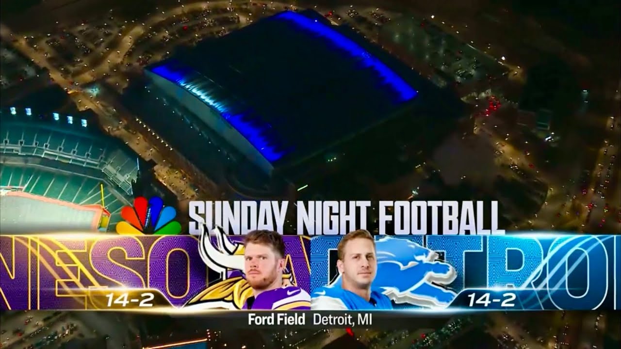 NBC Sunday Night Football 2024 Week 18 Intro/Theme | Vikings vs Lions