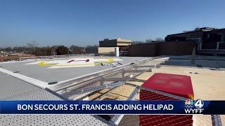 New hospital helipad atop Bon Secours St. Francis Downtown Hospital