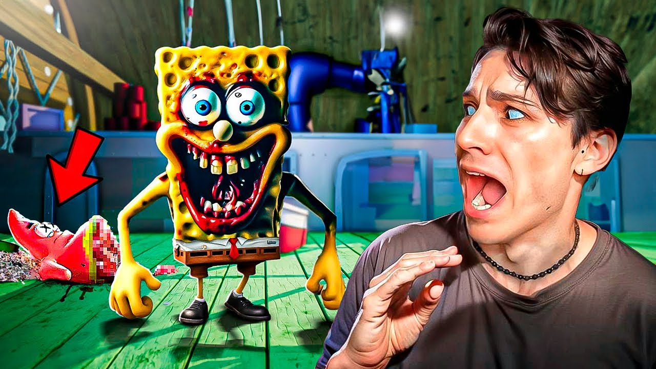 ГУБКА БОБ УЖАСНЫЕ ШТАНЫ!😱 ПОСЛЕДНИЙ ДЕНЬ В КРАСТИ КРАБЕ!😭