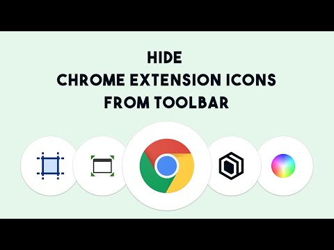 툴바에서 Chrome 확장 아이콘을 숨기는 방법