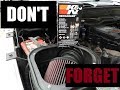 How to clean Air Intake Filter