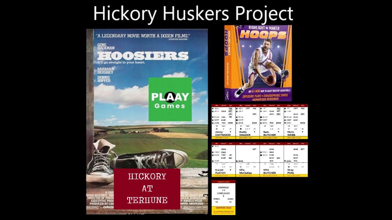 In my Hickory Huskers project using Highlight Maker Hoops from PLAAY Games: Hickory vs. Terhune