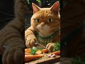 Giant Ginger Cat’s Cinematic Cooking Journey 🐱🔥 #catvideos #cat #funny #funnycats #catchef #shorts