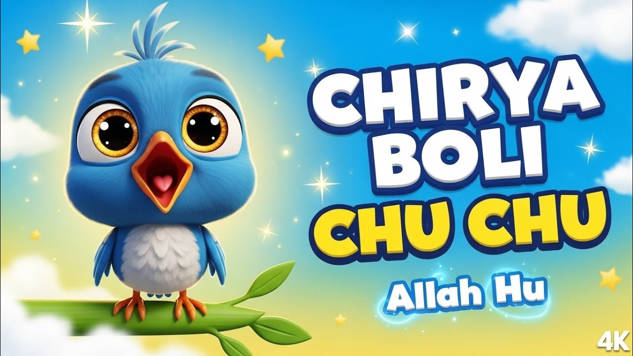 Chirya Boli Chu Chu Allah Hu | Islamic Kids Poem | Muslim Kids Nazm