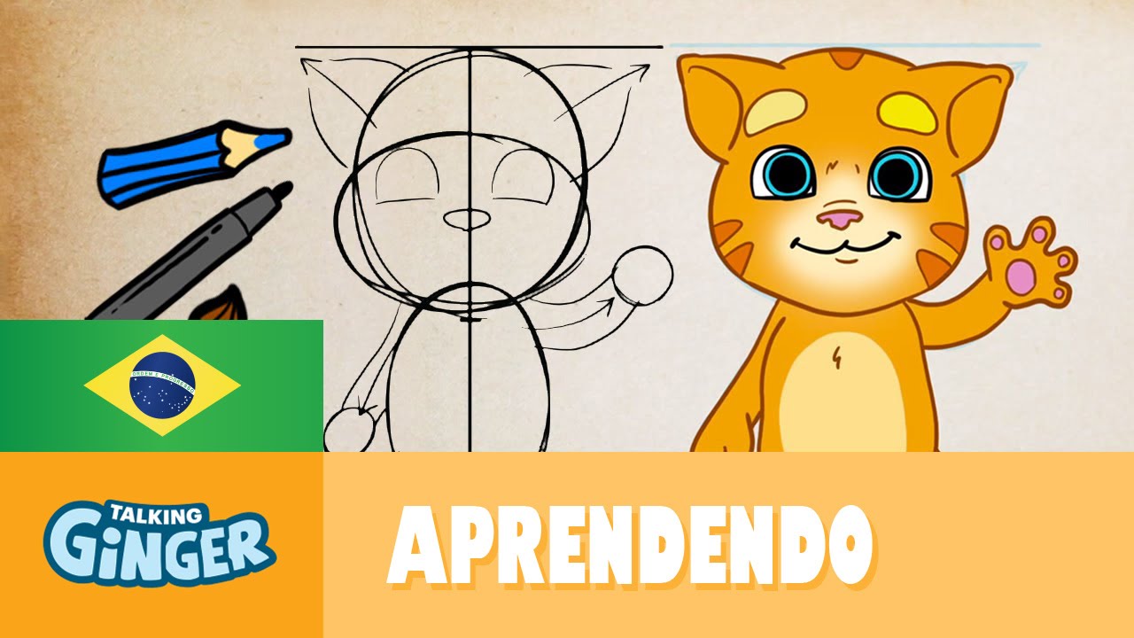 Vamos Desenhar o Talking Ginger - Desenhomania do Talking Ginger