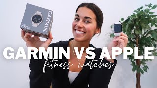 GARMIN VENU 2S vs APPLE WATCH | experience w/ both, similarities, differences & which one I prefer!