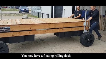 How to install: dock wheels on floating dock
