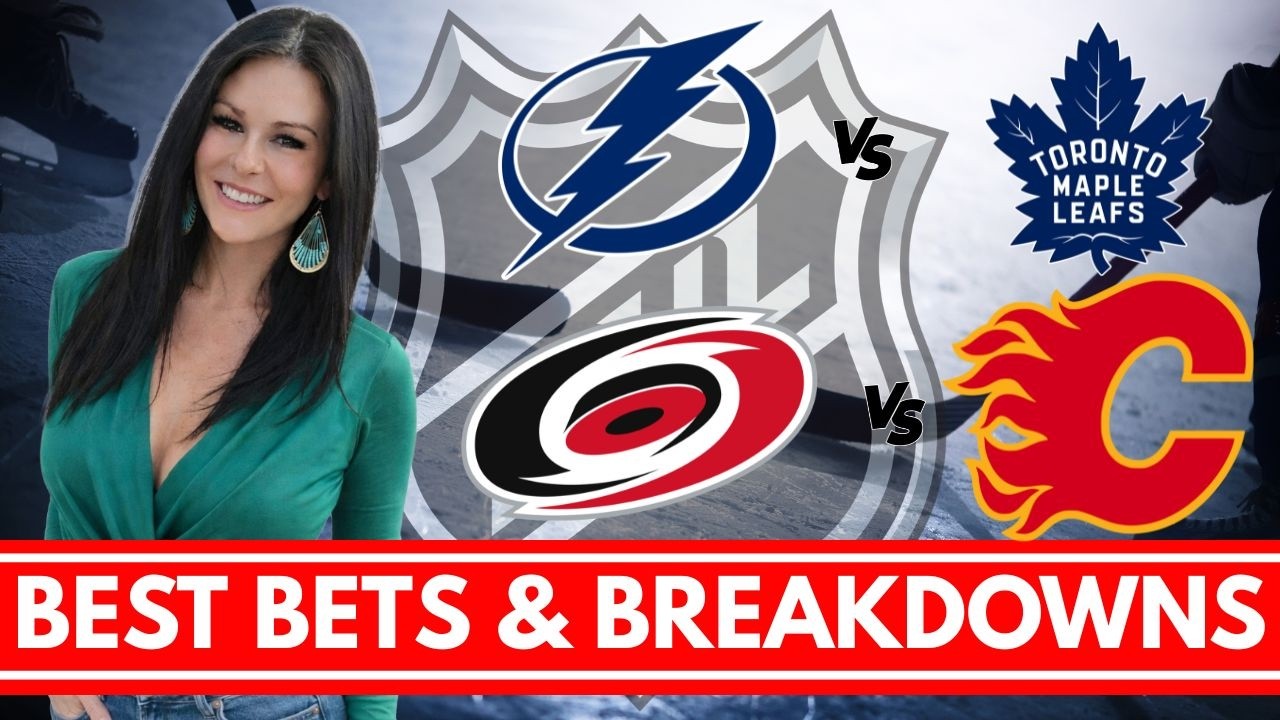 NHL SATURDAY BETS! | Lightning vs Maple Leafs & Hurricanes vs Flames | Jo Madden's NHL Best Bets 3/7