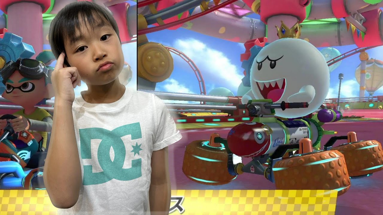 レオくんがスイッチのマリオカート８をやってみた！Part９ レオスマイル