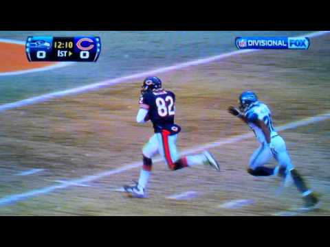 Greg Olsen 58 yard Touchdown Bears vs Seahawks- Divisional Playoffs