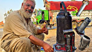 75 years old man Hydraulic Jack Restoration ||