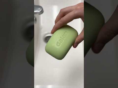 ASMR green soap🧼💚 #asmrsoap #soap #asmrsounds #satisfyingsounds #asmr