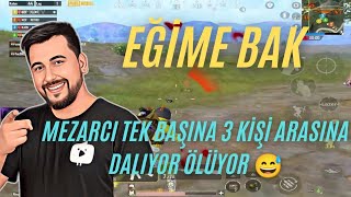 Mezarci 3 Ki̇şi̇ Arasina Daliyor Ölüyor