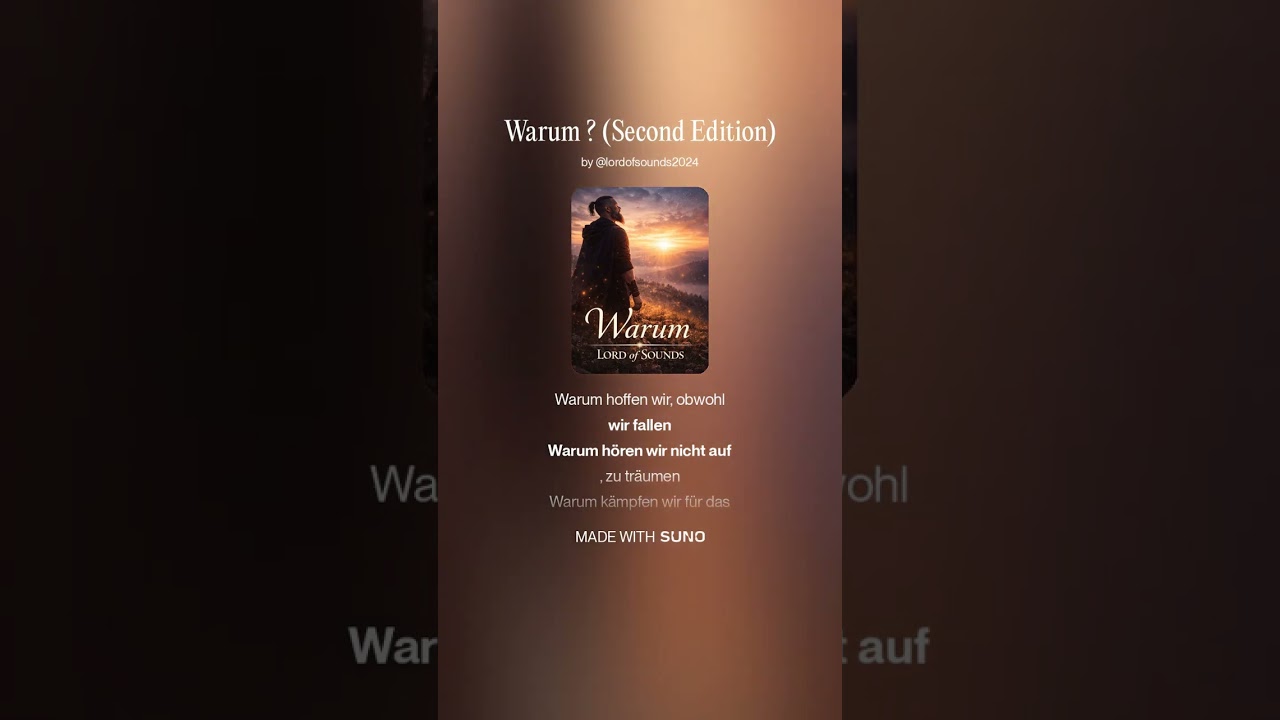 ✨🎇🙏Warum ?  (Second Edition) 