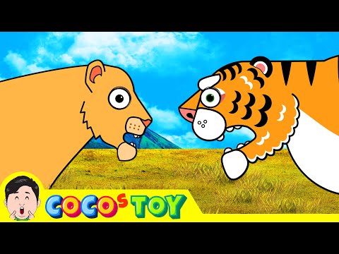The story of a tiger arriving in Africa 2ㅣanimals cartoon for childrenㅣCoCosToy