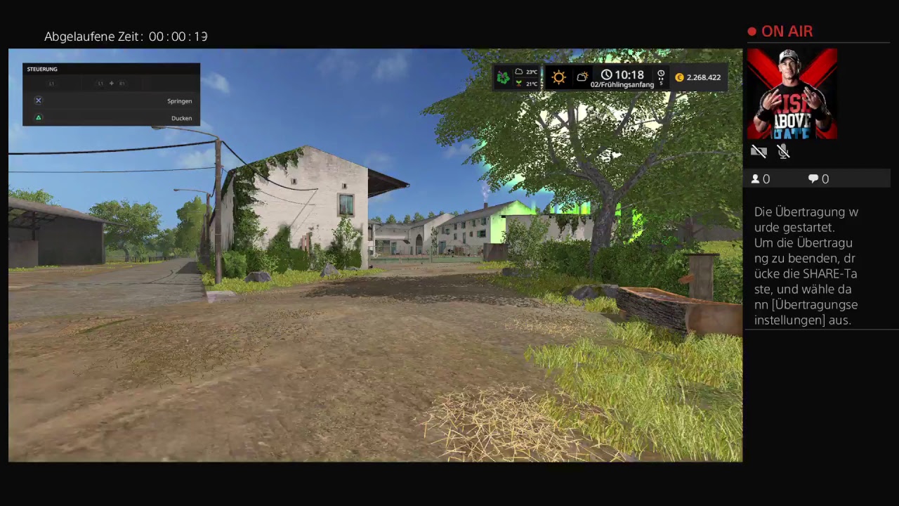 PS4-Live-Übertragung von farmull