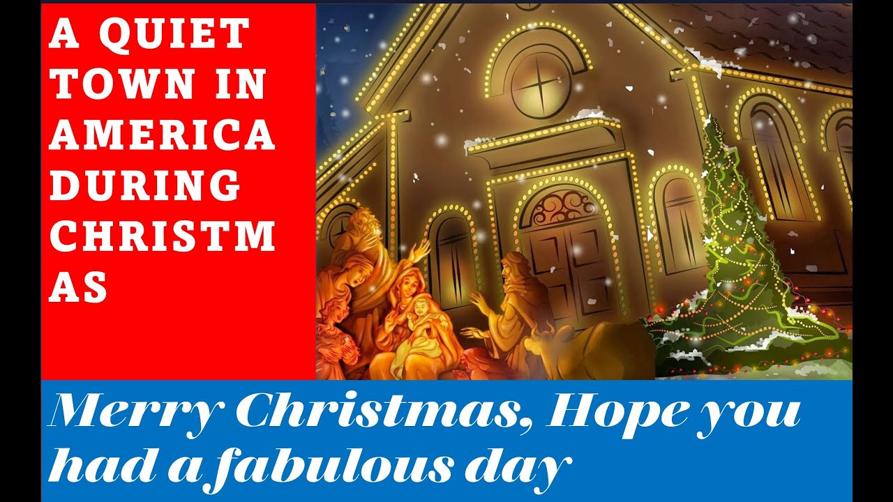 A quiet town in America during Christmas YouTube
