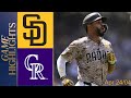 Colorado rockies vs san diego padres game highlights 04242024  mlb spring training 2024