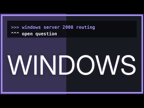DevOps & SysAdmins: Routing between two subnets on Windows Server 2008