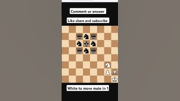 Can you find mate in 1 white to move #chess #brilliantmove #magnuscarlsen #chessgrandmaster